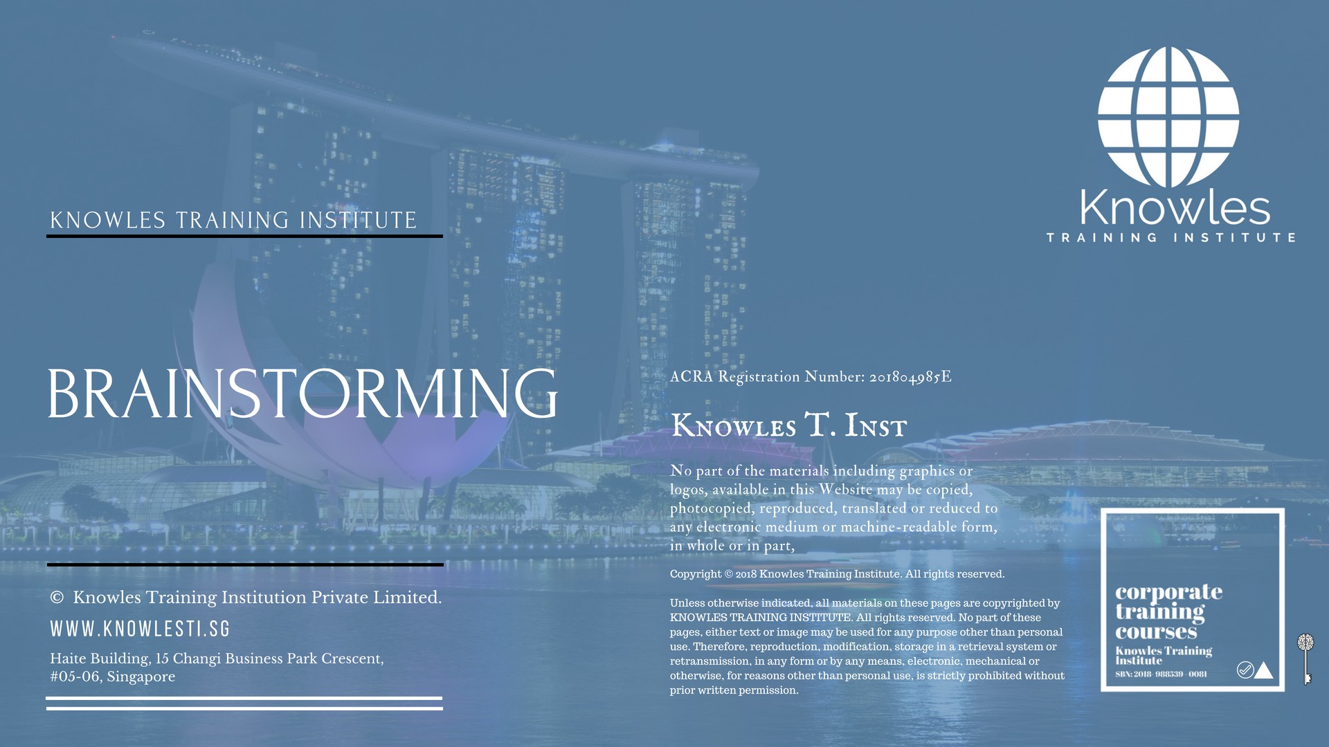 Brainstorming Training Course in Indonesia