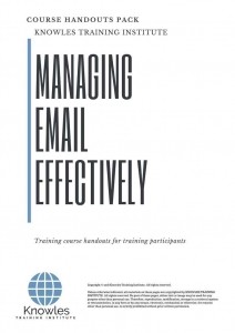 Managing Email Effectively Training Course in Indonesia Handouts
