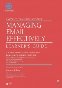 Managing Email Effectively Training Course in Indonesia Learner’s Guide