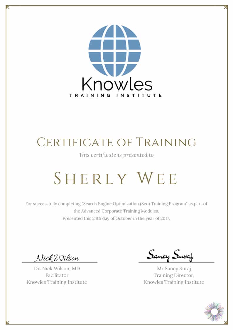 Search Engine Optimization (Seo) Training Course in Indonesia Certification